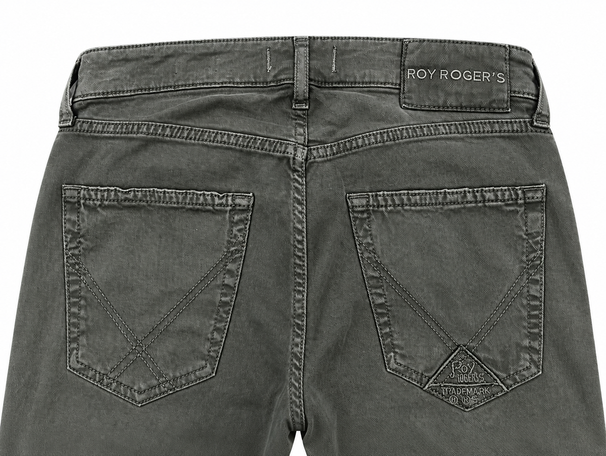 Roy Roger's JEANS uomo 517 Plain MAN Soft bull elast. Crow RRU089CS860127 C0242 - immagine 4