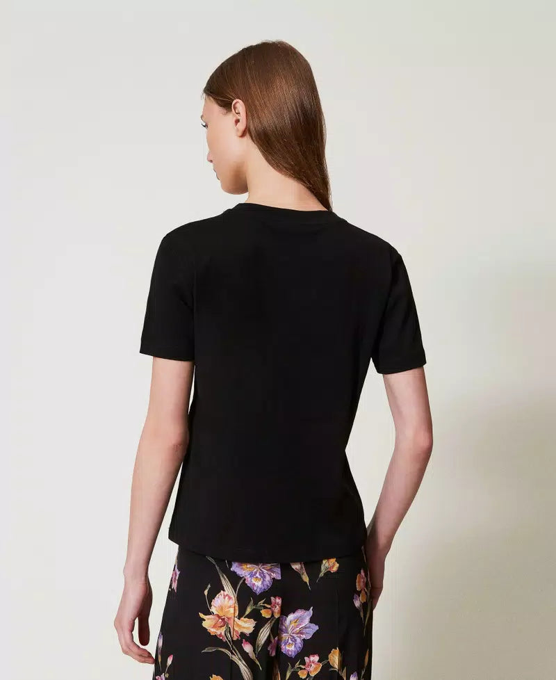 Twinset T-shirt donna con Oval T ricamato 251TP2072
