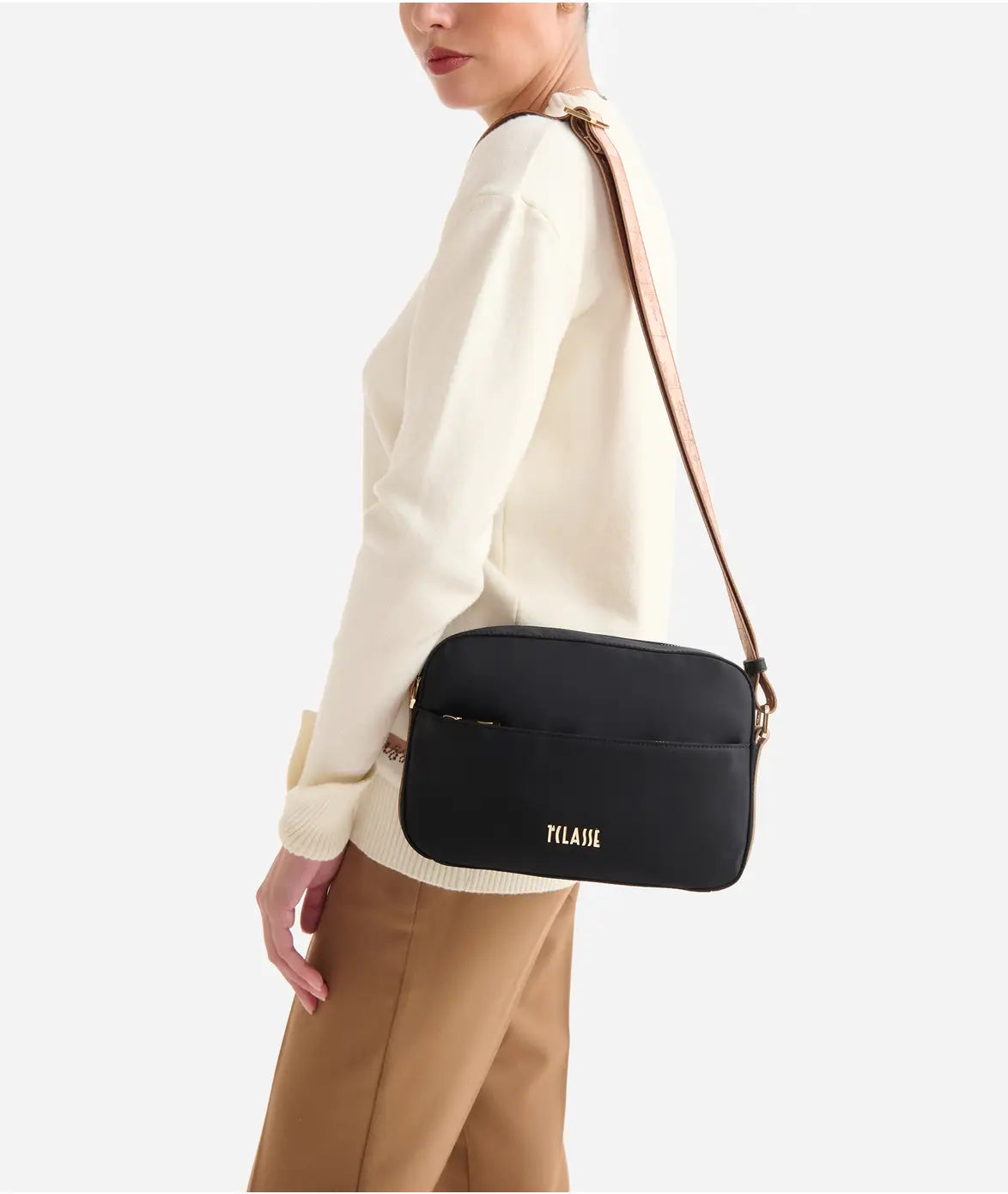 1^ Classe Borsa donna Stormy Nylon tracolla reporter Nera GZ70/9762 0001 AI25