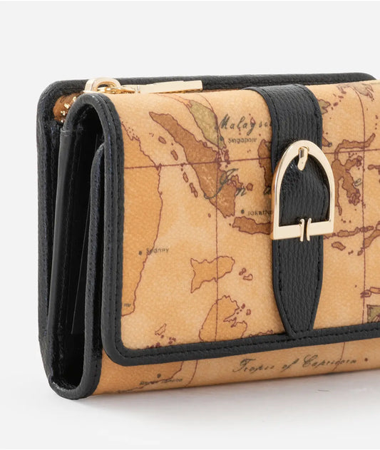 Valley Geo Medium Bifold Wallet für Damen, Schwarz, 1st Class, Modell PP03/G611 0001