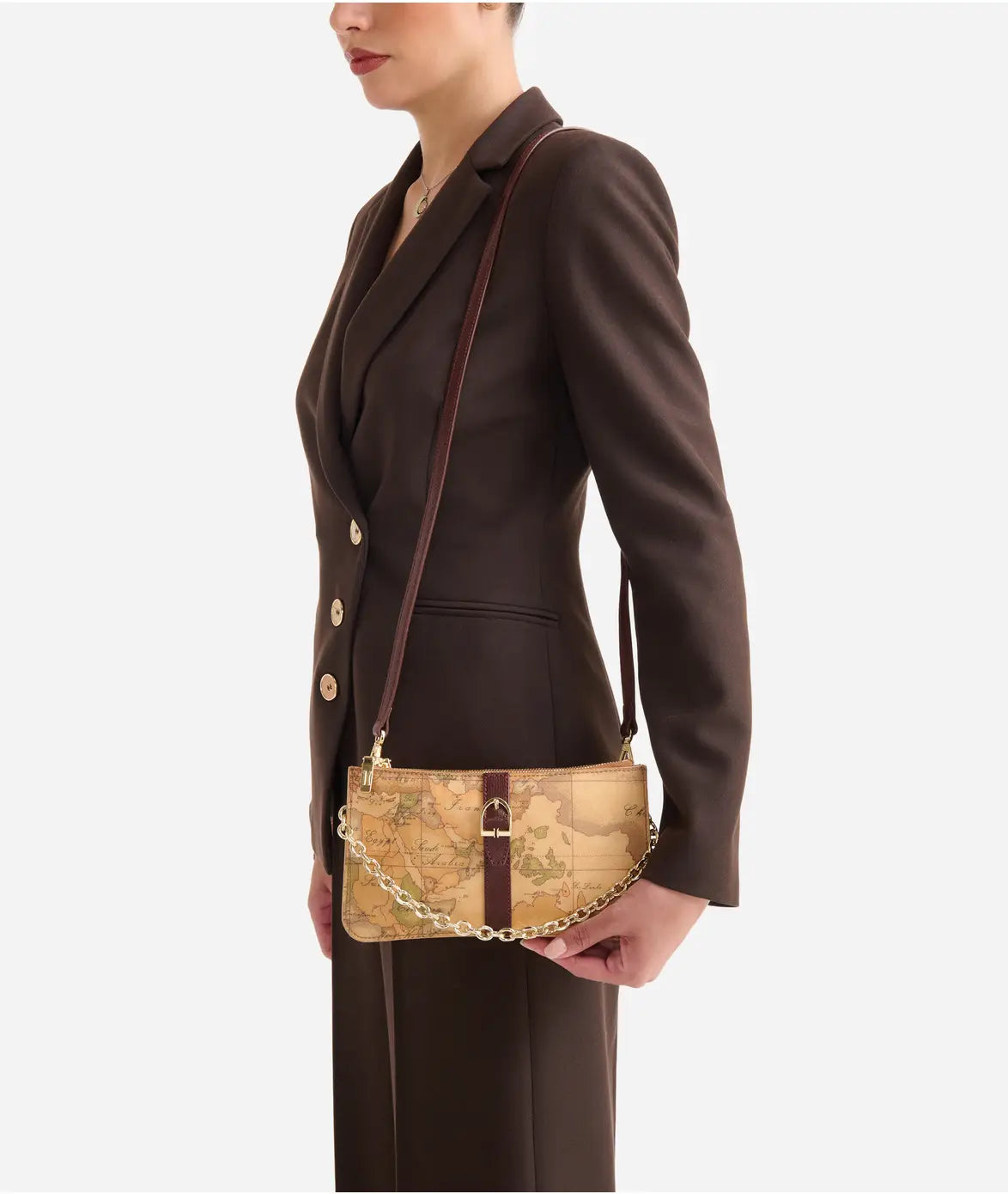 1^ Classe Borsa donna Borsa Valley Geo tracollina doppia Mogano PP28/G611 0529