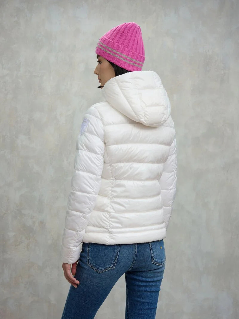 Blauer giubbino donna a righe carrol 25WBLDC02072