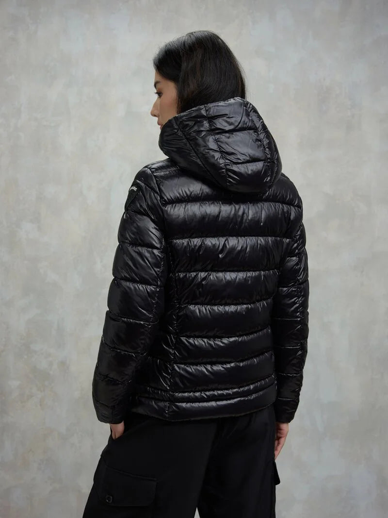 Blauer giubbino donna a righe Caroll 25WBLDC02072 999EI