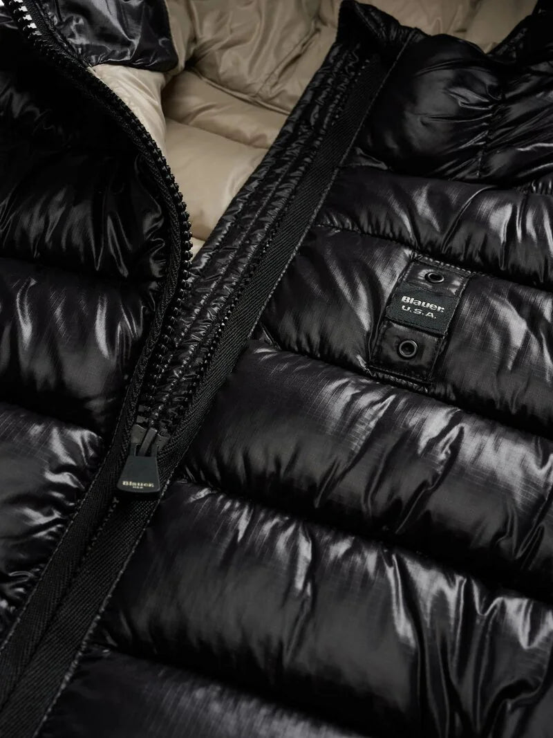 Blauer giubbino donna a righe Caroll 25WBLDC02072 999EI