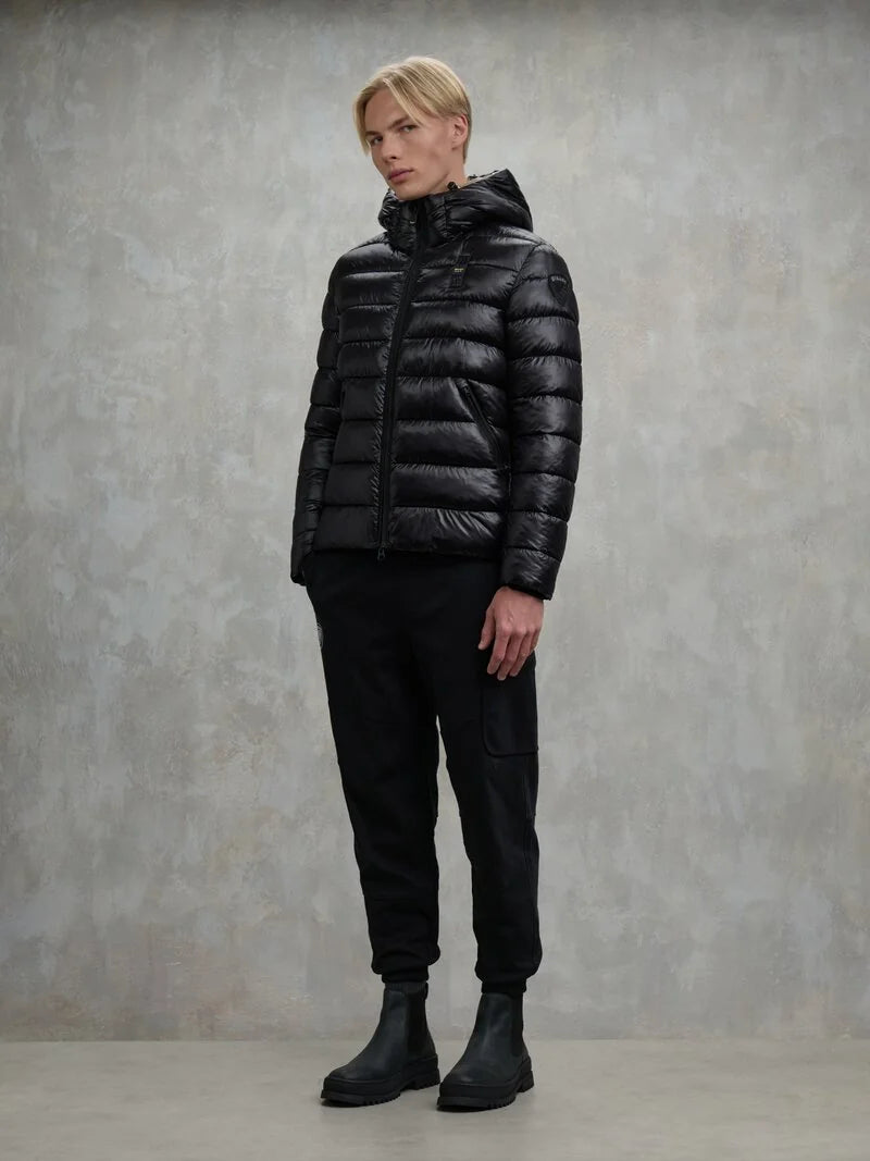 Blauer giubbino uomo in nylon eco Adams 25WBLUC02079-A05958 999EI