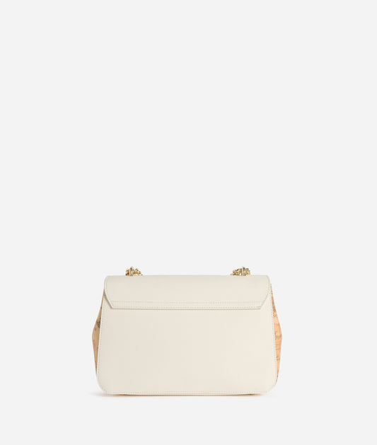 borsa donna alviero martini 1a classe avorio vista laterale