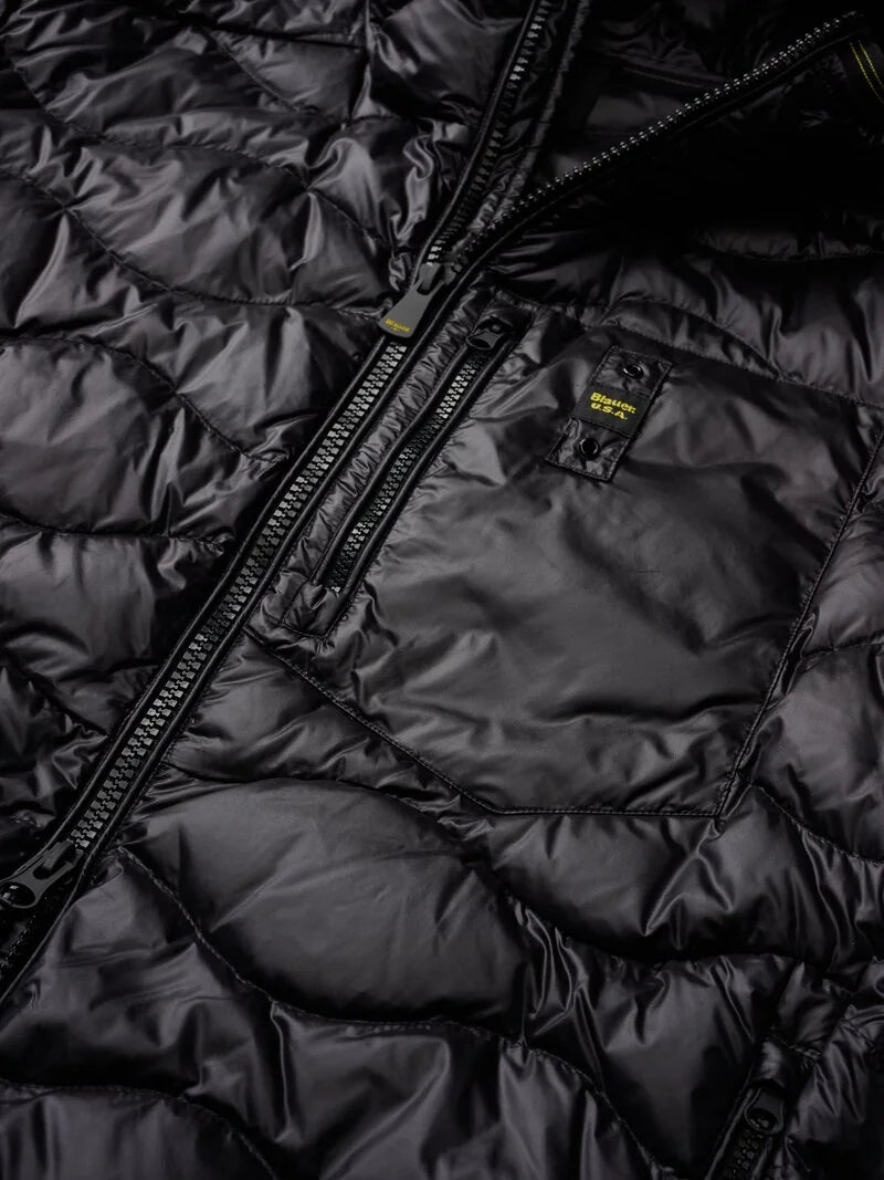 Blauer men's lightweight hooded down jacket Wave 26SBLUC03177