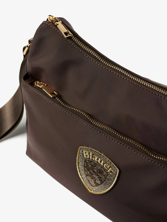 blauer borsa donna tracolla nylon marrone