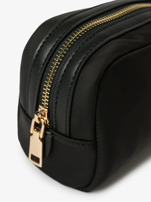 Pochette Donna Blauer S6PICK01 beauty case nylon con logo glitter – Nero