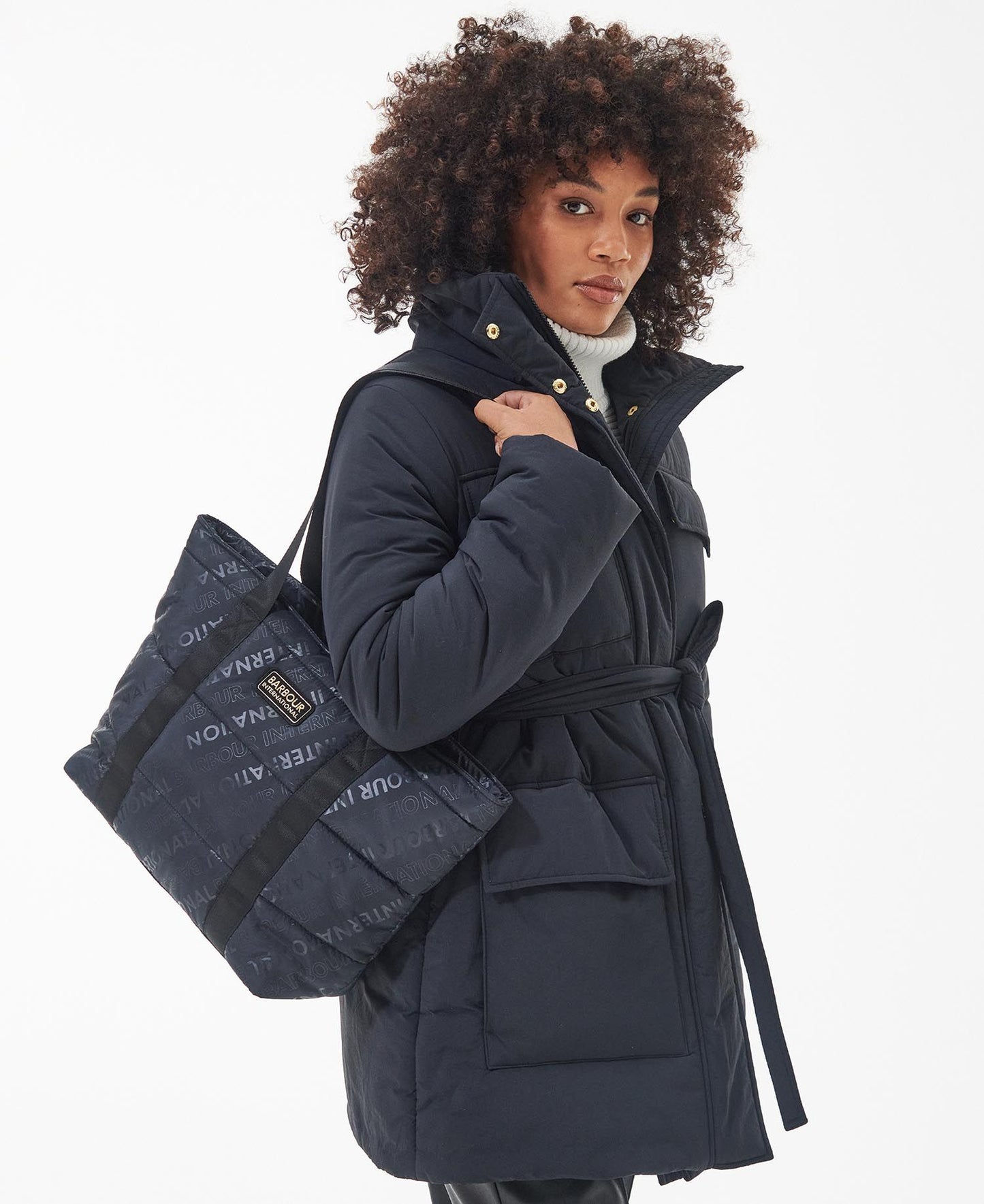 Barbour International borsa donna monaco quilt tote bag FW23