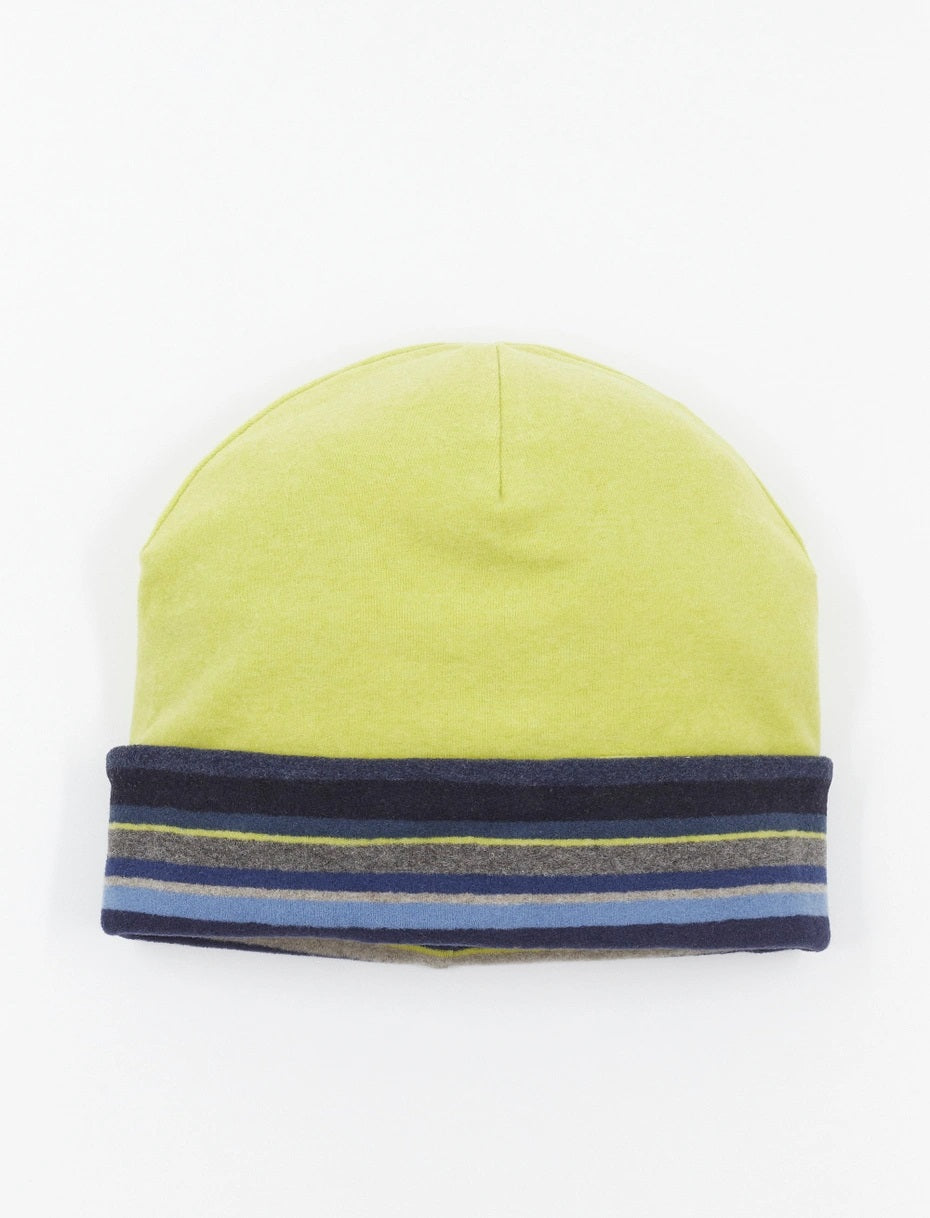 Gallo Unisex Reversible Hat Blue Fleece Multicolor Stripes