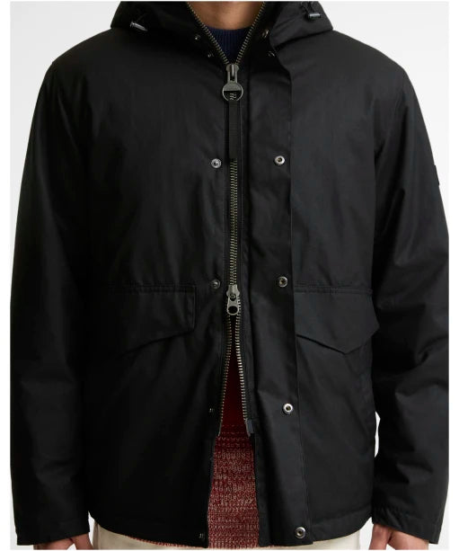 Barbour International capospalla uomo everrett wax jacket wat cot outw MWX2605-BK71 - immagine 2