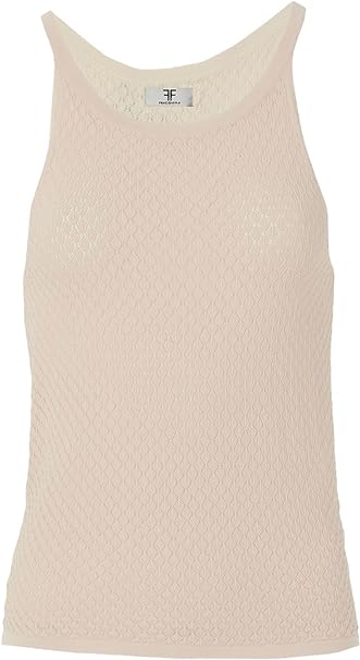 Fracomina knitted top sand women's sweater
