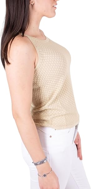 Fracomina knitted top sand women's sweater