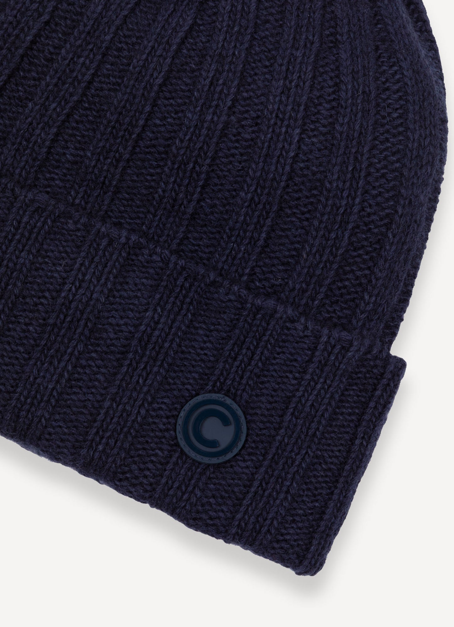 Colmar Cappello unisex a coste larghe in lana e cashmere blu