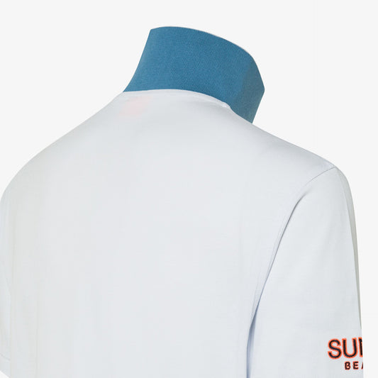 maglia polo estiva uomo sottocollo contrasto