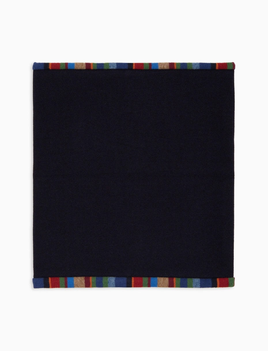 Gallo Scaldacollo donna pile blu tinta unita sciarpa donna AP500443 32650