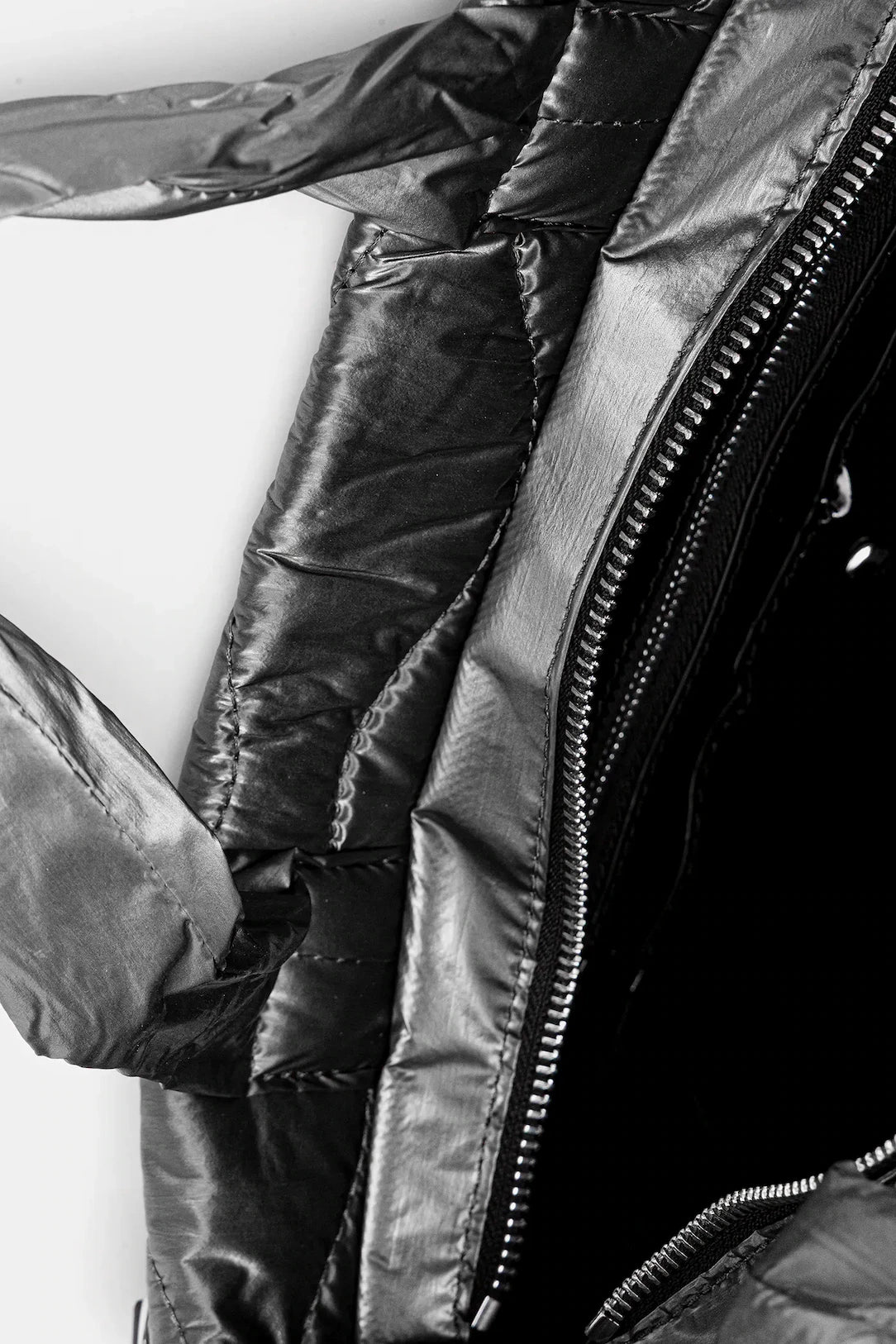 Blauer borsa donna padded nylon shopping bag