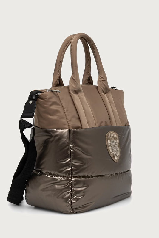Blauer Borsa donna Polyester nylon tote bag F6QUARTXL01/PAD BEIGE - immagine 2