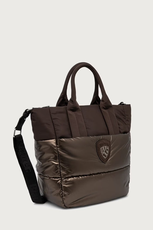 Blauer Borsa donna Polyester nylon tote bag F6QUARTXL01/PAD DARK BROWN - immagine 2