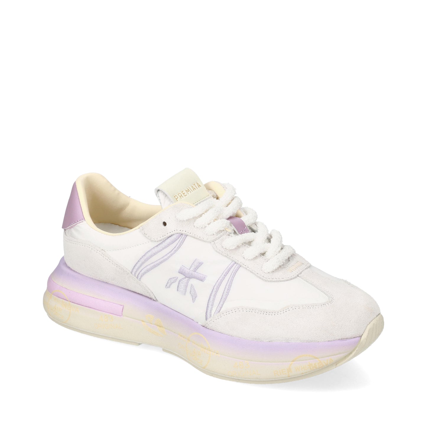 Premiata scarpa donna mod. cassie 7383 white - purple