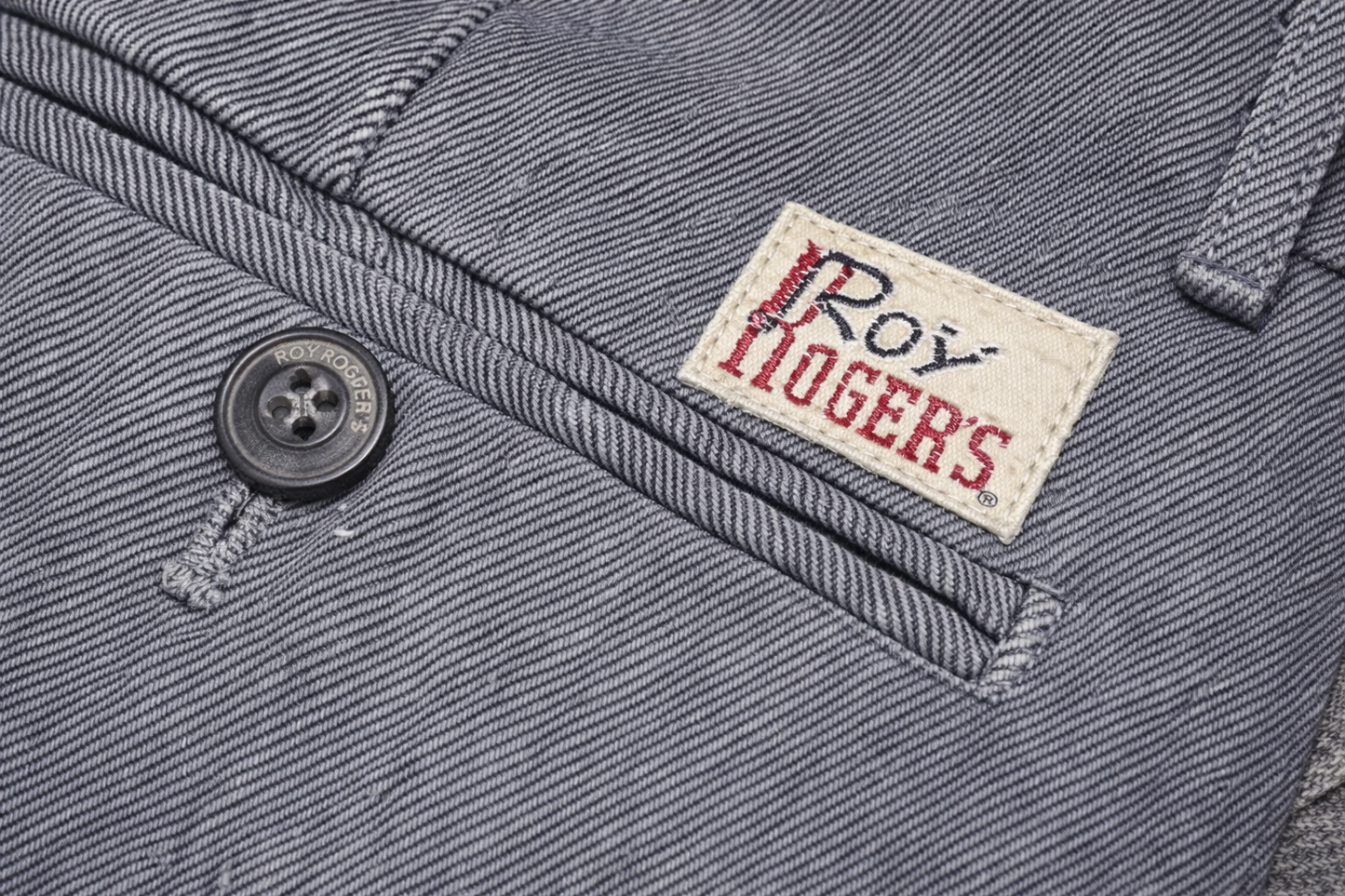 Roy Roger's Herren Chino Conduit Man Melange Hose RRU90120P4620112 C0052