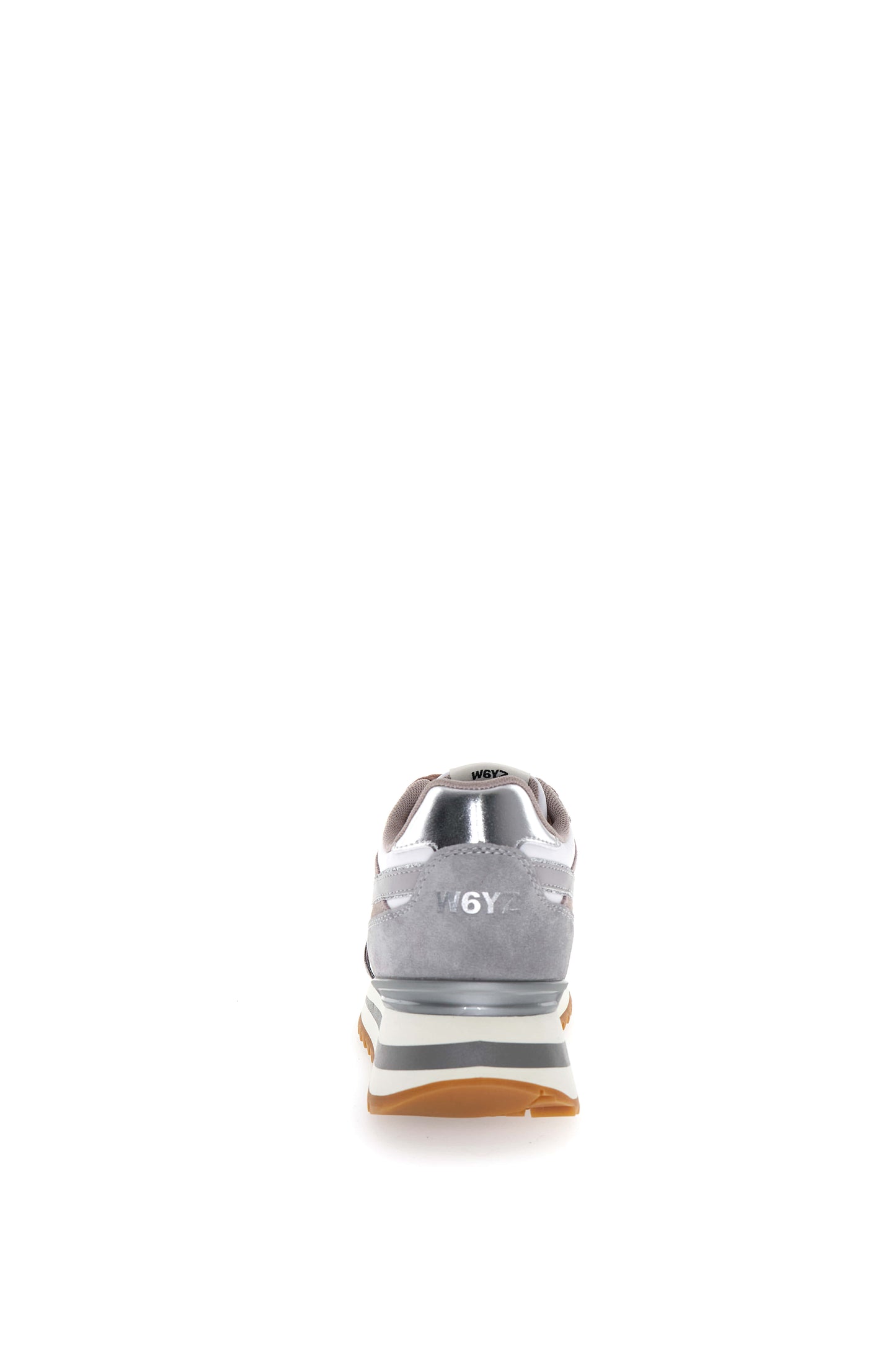 W6yz scarpe donna Home YAK-W. - Sneakers in tessuto tecnico e suede White - Grey. 2016528233B46