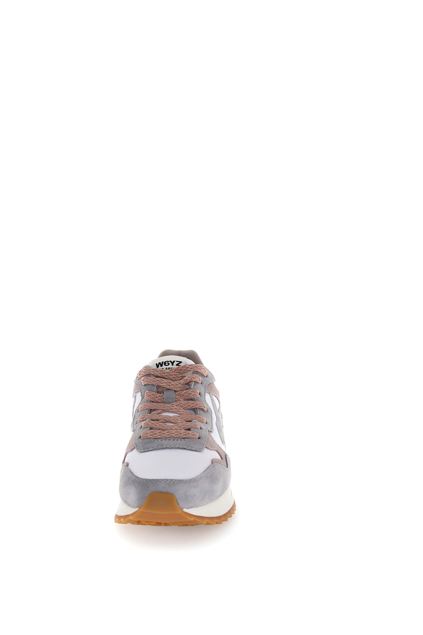 W6yz scarpe donna Home YAK-W. - Sneakers in tessuto tecnico e suede White - Grey. 2016528233B46