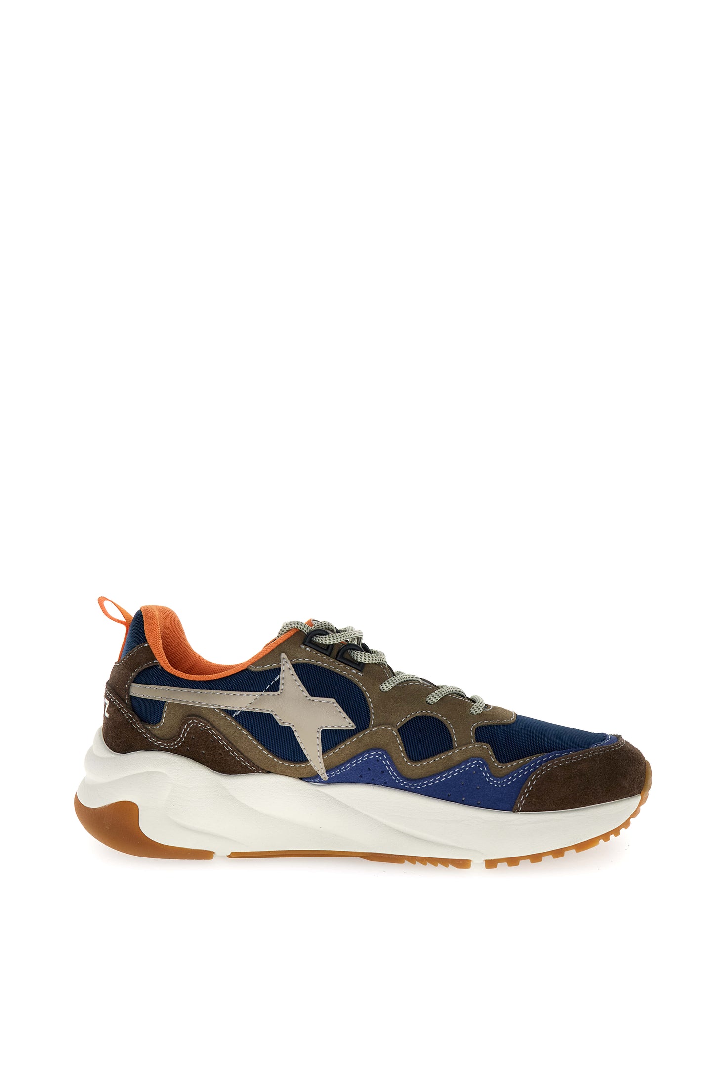 W6yz scarpe uomo mod FLIK suede nylon dark brown - azure - light brown.
2019458012D25