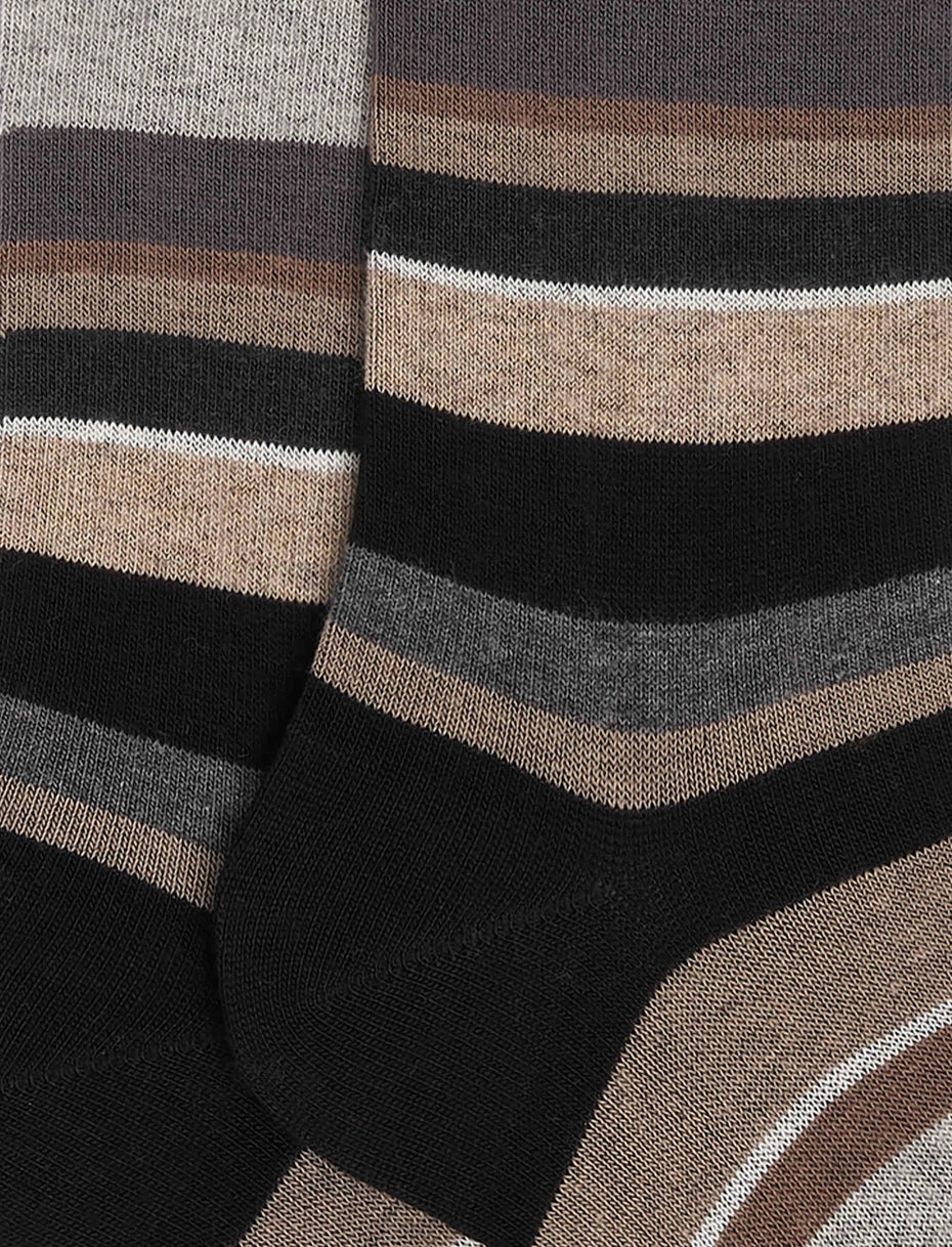 Gallo calze donna corto riga multicolor