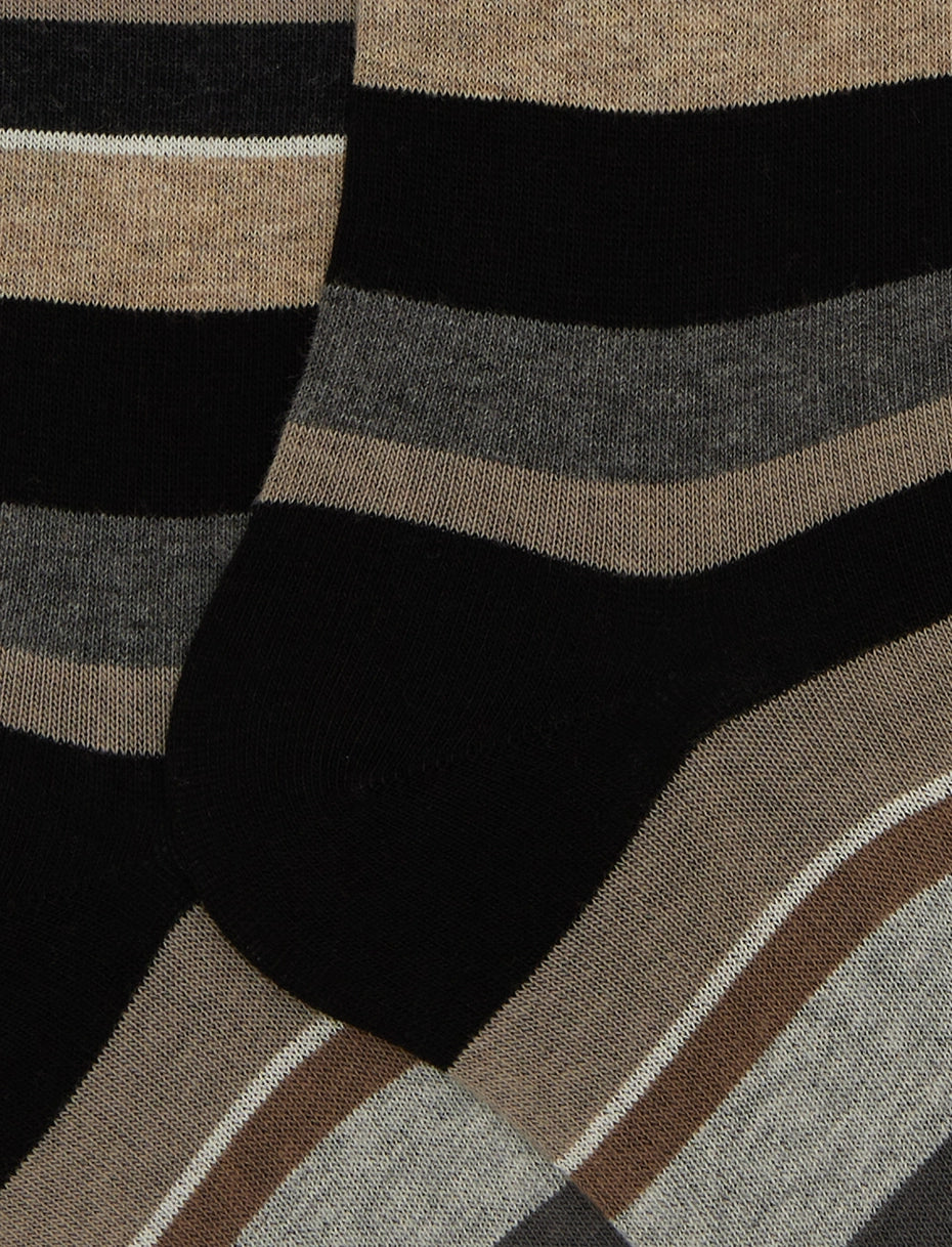 Gallo calze uomo lungo righe multicolor