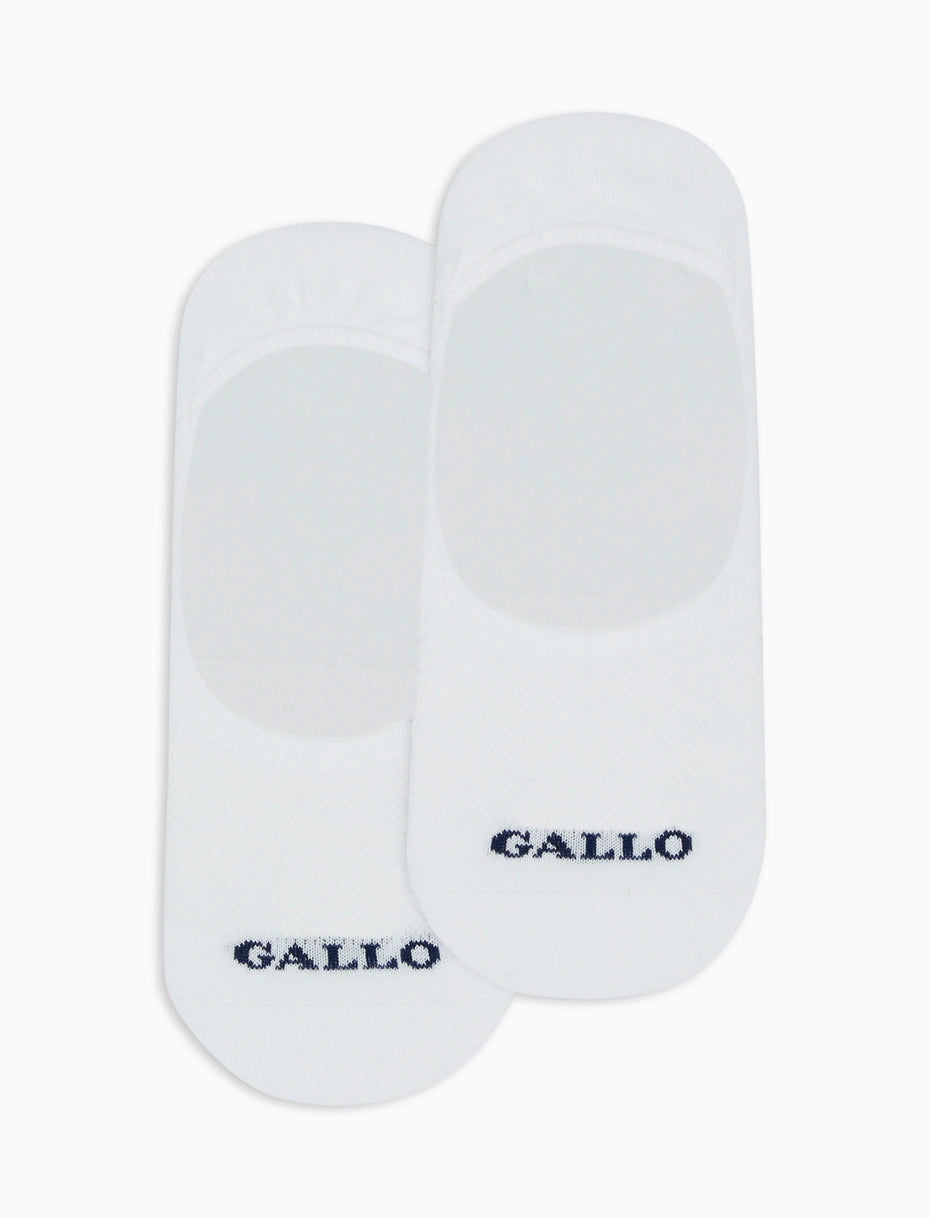 Gallo Solette accollate uomo cotone bianco tinta unita