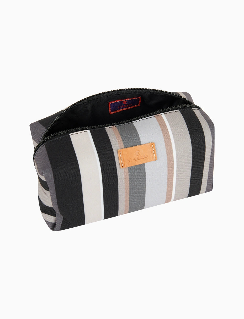 Gallo pochette uomo Pochette bauletto unisex nero righe multicolor
