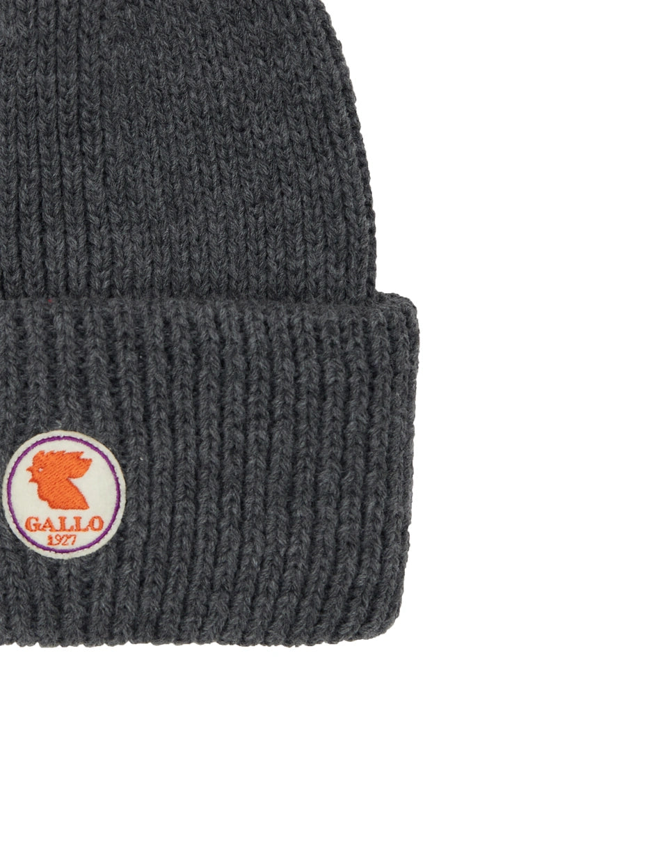 Gallo Berretto con risvolto unisex bianco a coste tinta unita
cappello uomo / cappello donna