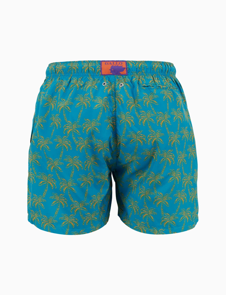 Gallo Costume uomo boxeer fantasia palme azzurro