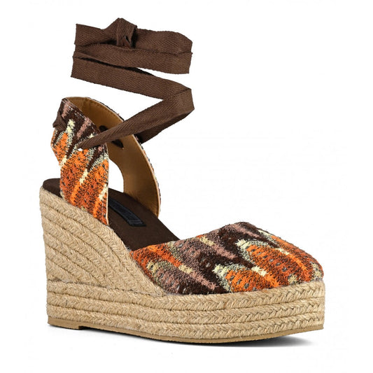 Colors of California Sandali zeppa plateau tessuto fantasia etnica
scarpe donna