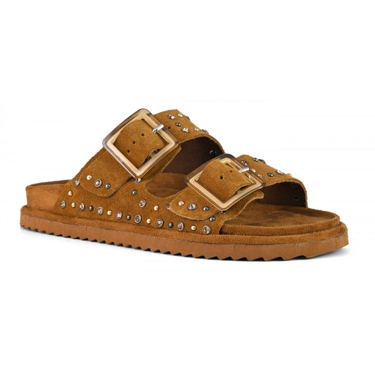 California Wildledersandalen mit Strasssteinen, Damenschuhe
HC.BIOW05/TAN