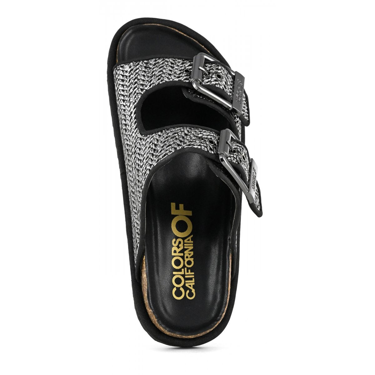 Colors of California Sandalo rafia laminata con fibbie
scarpe donna
HC.BIOW07/GUN
