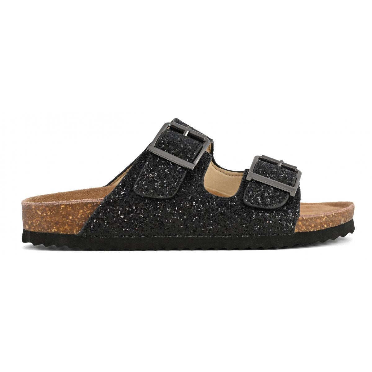 Colors of California Glitter Sandal with Metal Buckles
women's shoes
