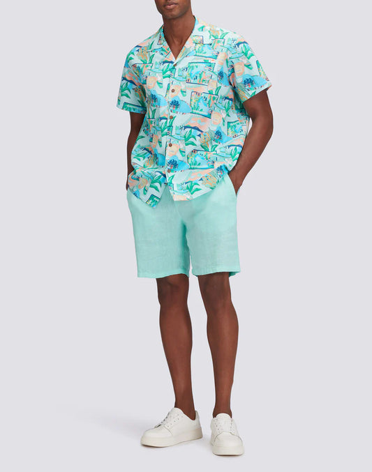 Sundek Herren-Bowlinghemd mit Aufdruck