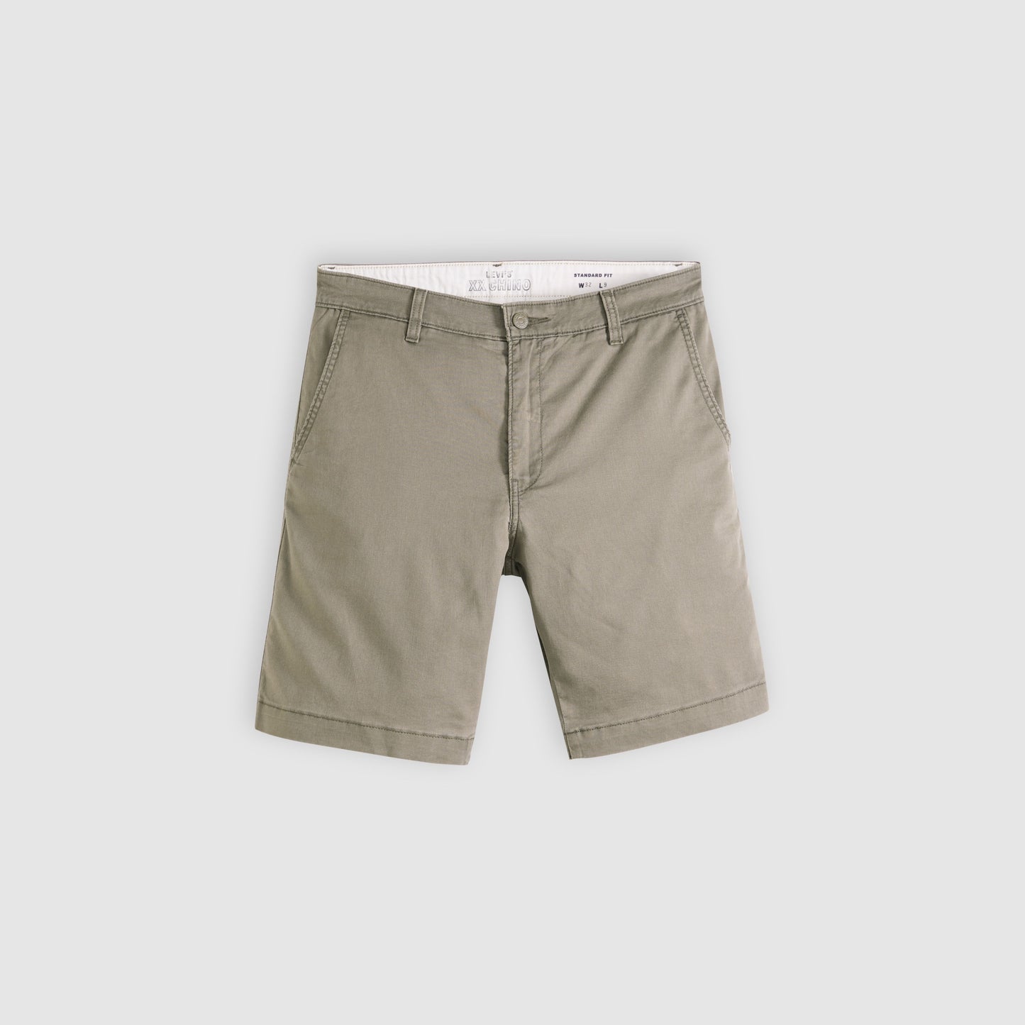 Men's Levi's XX Chino lightweight cotton and linen Bermuda shorts in brown