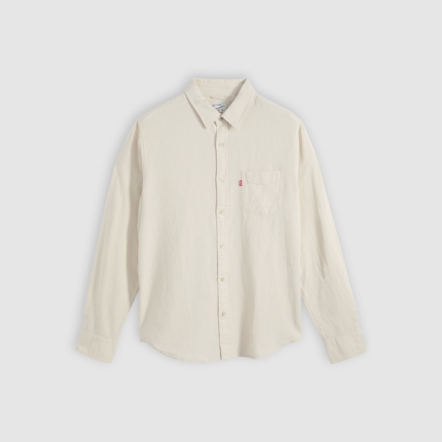 camicia Levi’s uomo lino e cotone colore panna