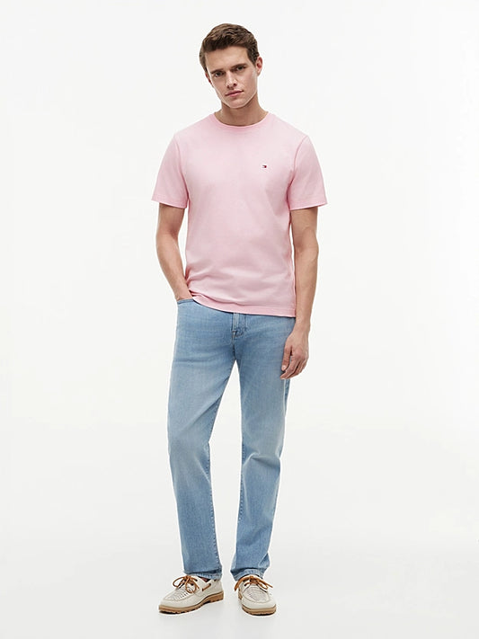 tommy hilfiger t shirt uomo rosa outfit modello
