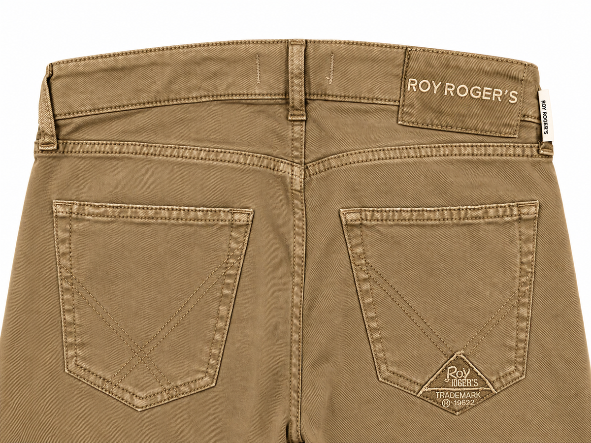 Roy Roger's JEANS uomo 517 Plain MAN Soft bull elast. Crow RRU089CS860127 C0005 - immagine 3