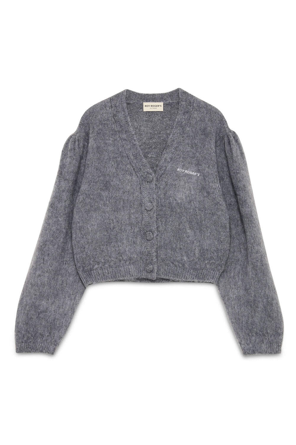Roy Roger's maglia donna Fluffy crop cardigan WOMAN Fluffy yarn.