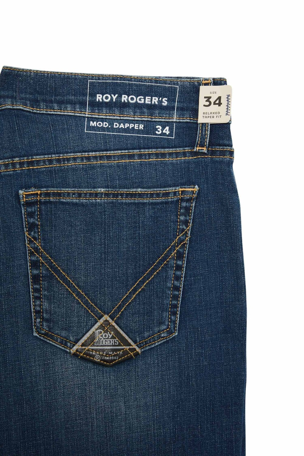 roy rogers jeans uomo dapper dettaglio tasca posteriore
