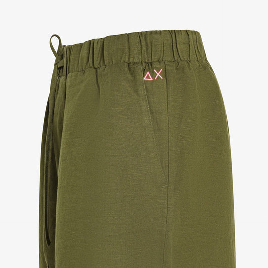 dettaglio logo fluo shorts sun68