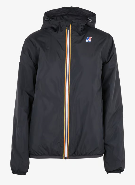 K-WAY Giubbino Uomo Intermedia Calda Unisex nero con Materiali Riciclati
