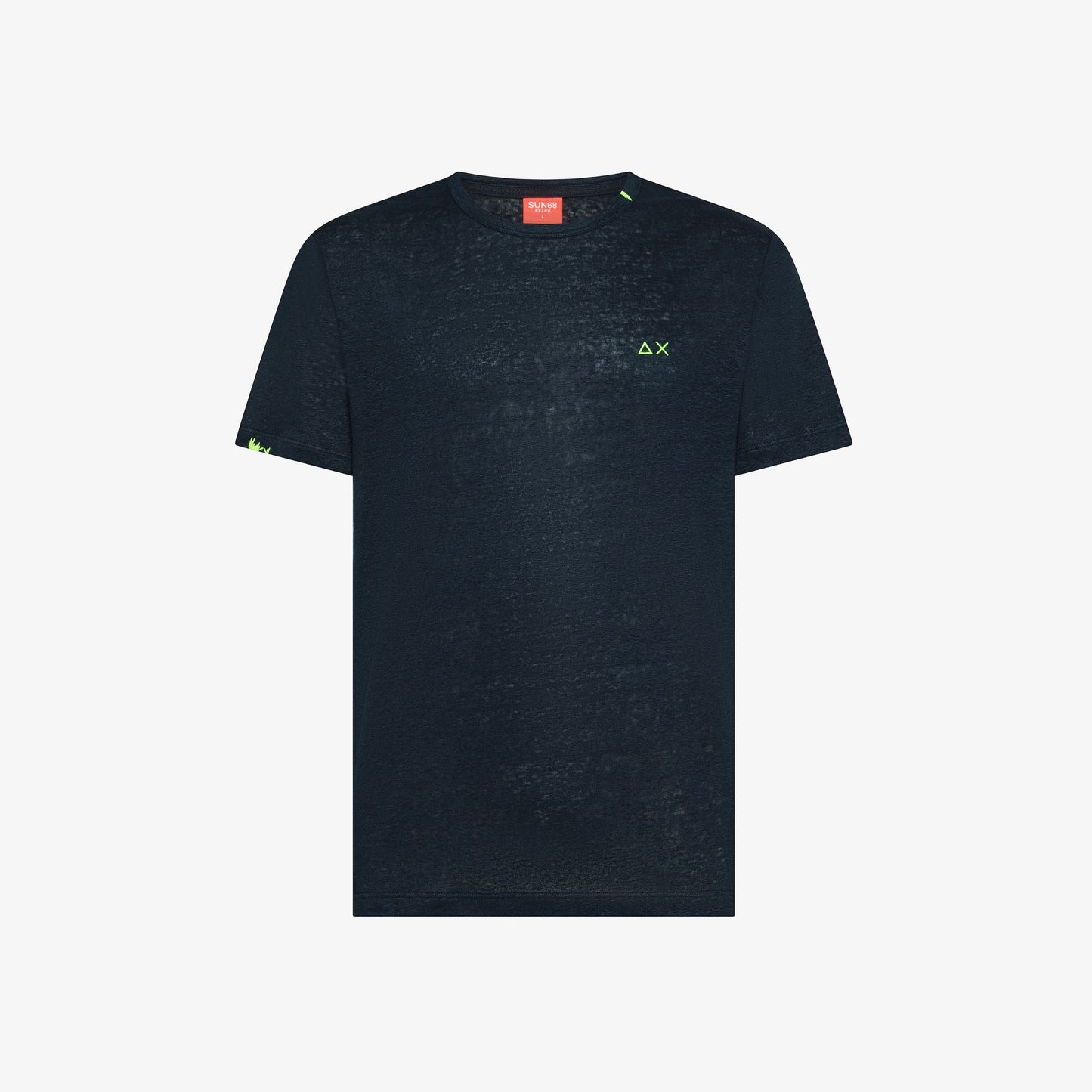 t shirt uomo sun68 blu navy special dyed