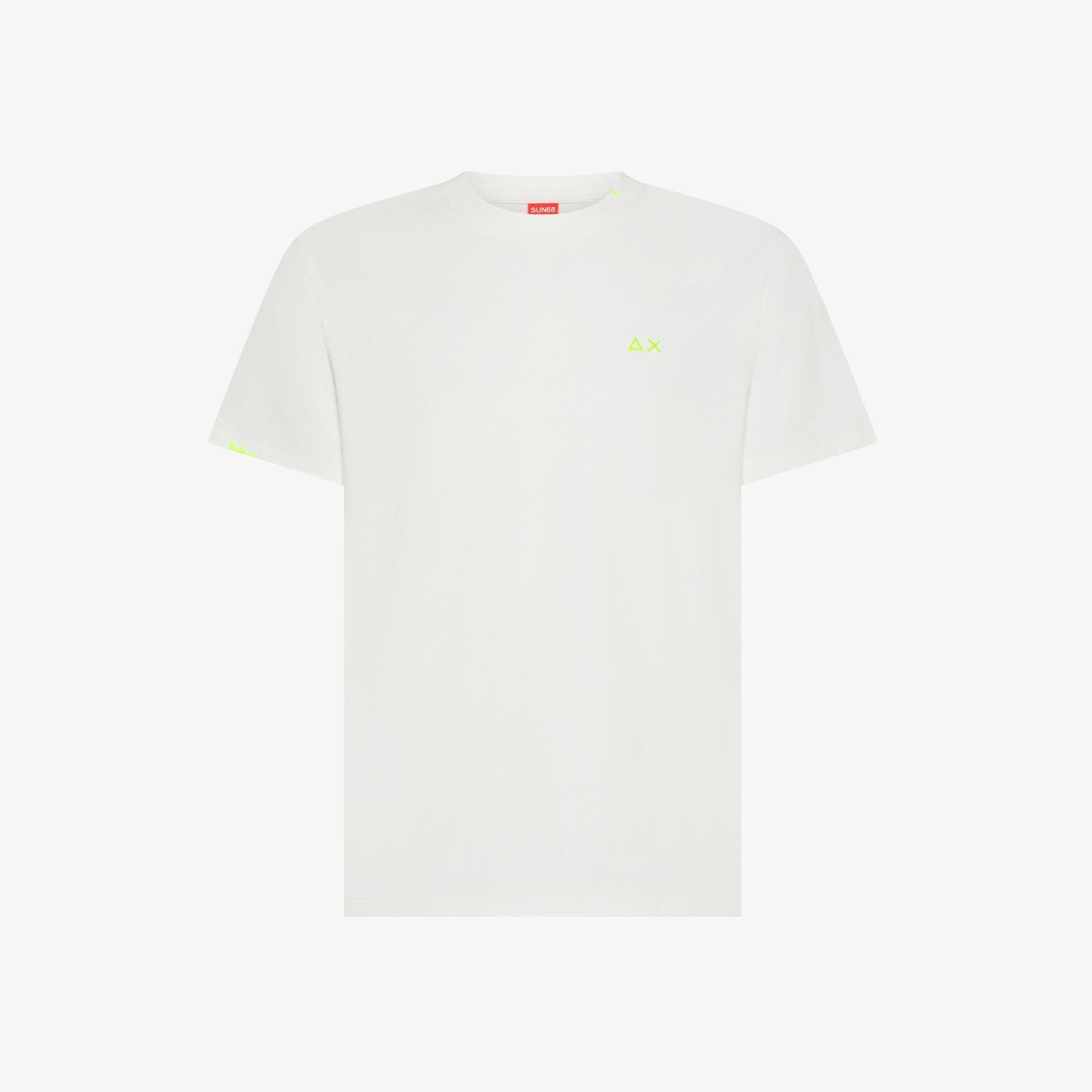 t shirt uomo sun68 bianco panna special dyed